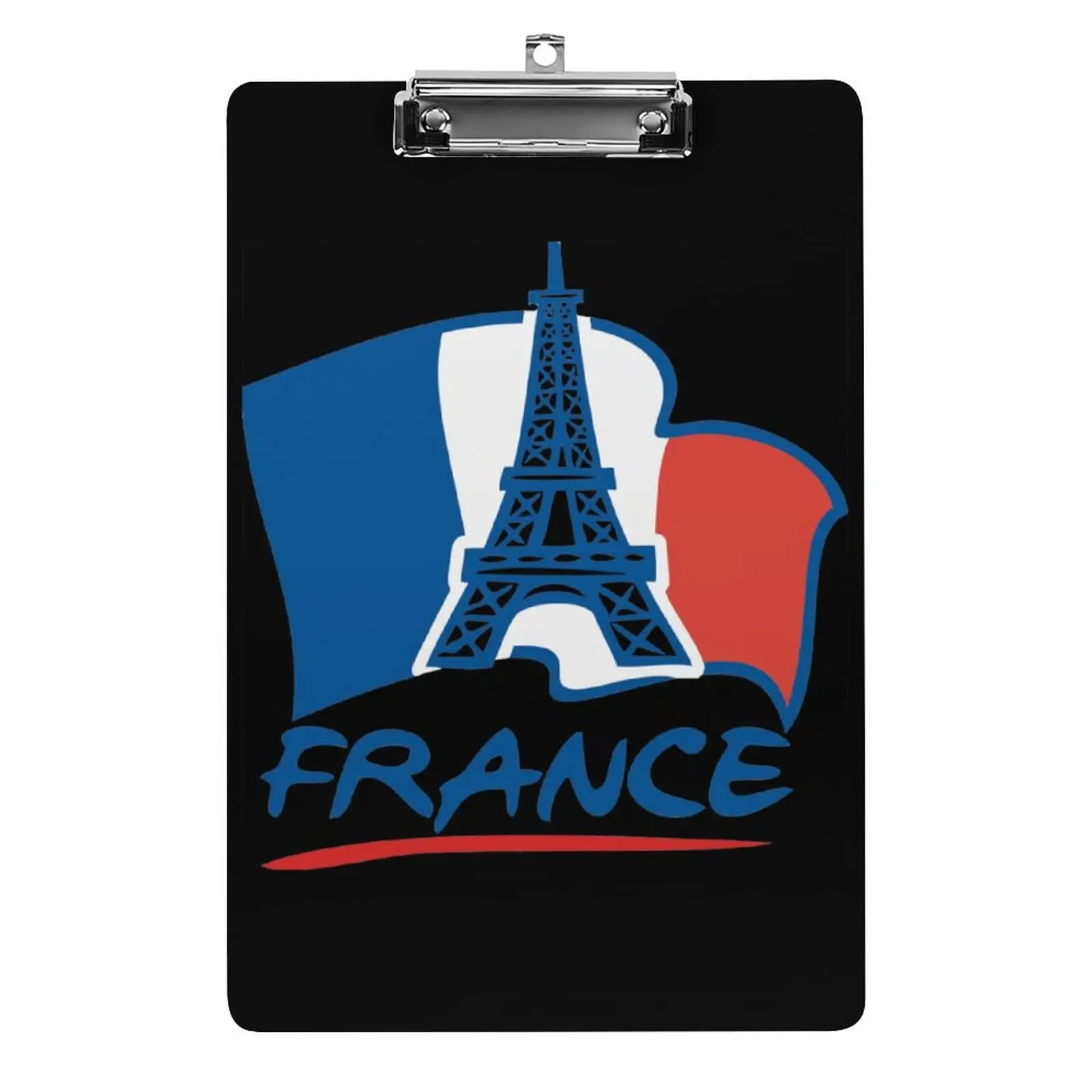 

Eiffel Tower Clipboard Plastic with Low Profile Clip Cute Clipboards for Nurses Kids Acrylic Clipboards for Office Trip Art Pad