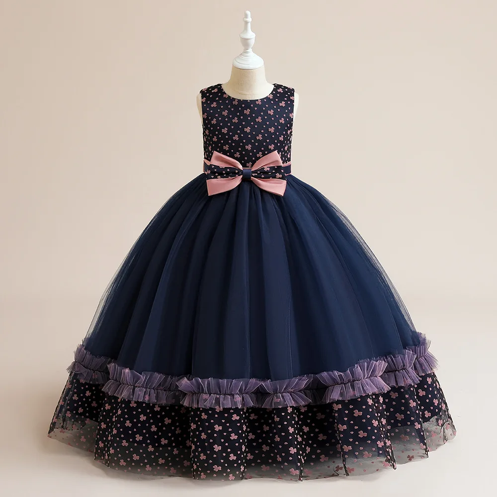 Navy Lace Flower Girl Dress First Communion Baptism Dresses For Girls4-14 Y Robe Floor-Length Princess Pageant Party Ball Gown
Navy Lace Flower Girl Dress First Communion Baptism Dresses For Girls4-14 Y Robe Floor-Length Princess Pageant Party Ball Gown