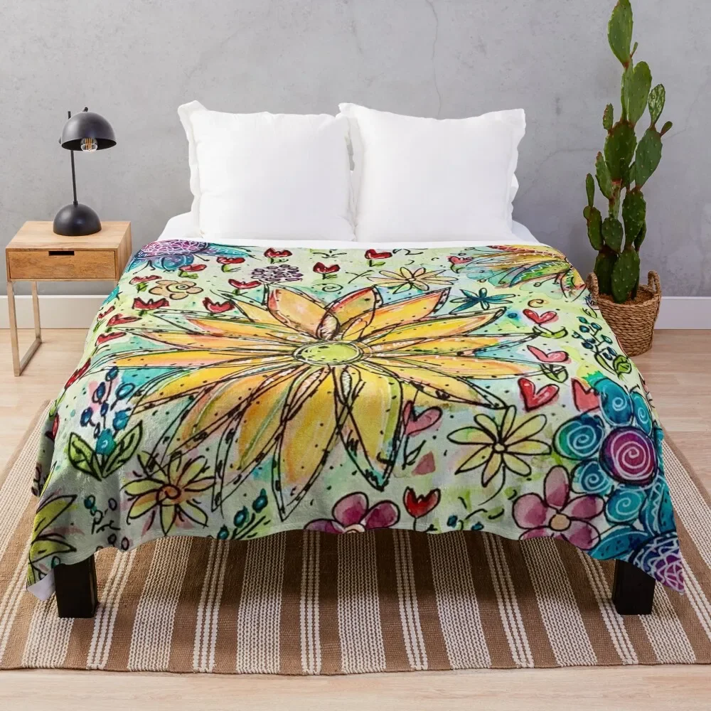 

Wild flowers 2 Throw Blanket anime Luxury St Baby Decorative Sofa Soft Big Blankets