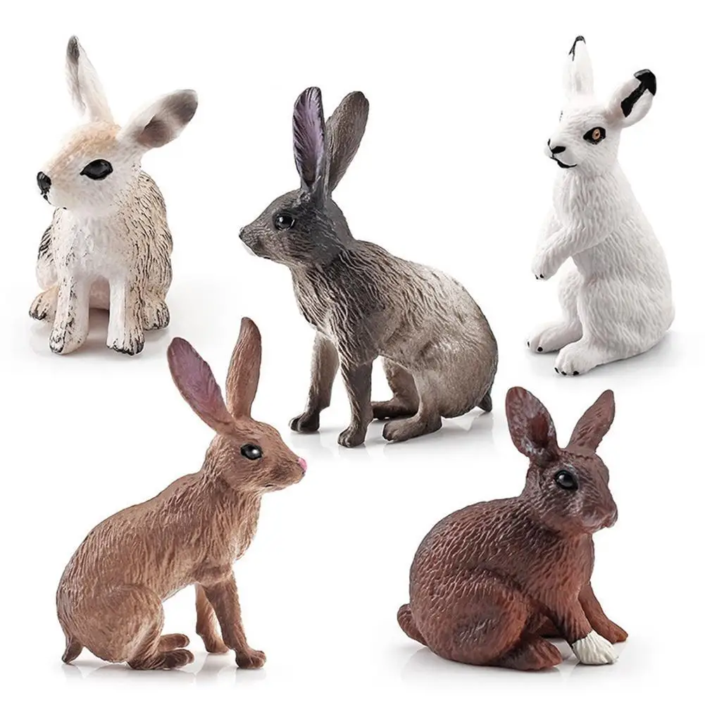 Мини-кролики мир зоопарк экшн-фигурка для детей мультяшная пластиковая