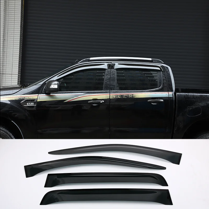 ABS Car Exterior Visor Vent Shades Window Sun Rain Guard Deflector For Ford Ranger Wildtrak 2015-2021 Car Accessories
ABS Car Exterior Visor Vent Shades Window Sun Rain Guard Deflector For Ford Ranger Wildtrak 2015-2021 Car Accessories