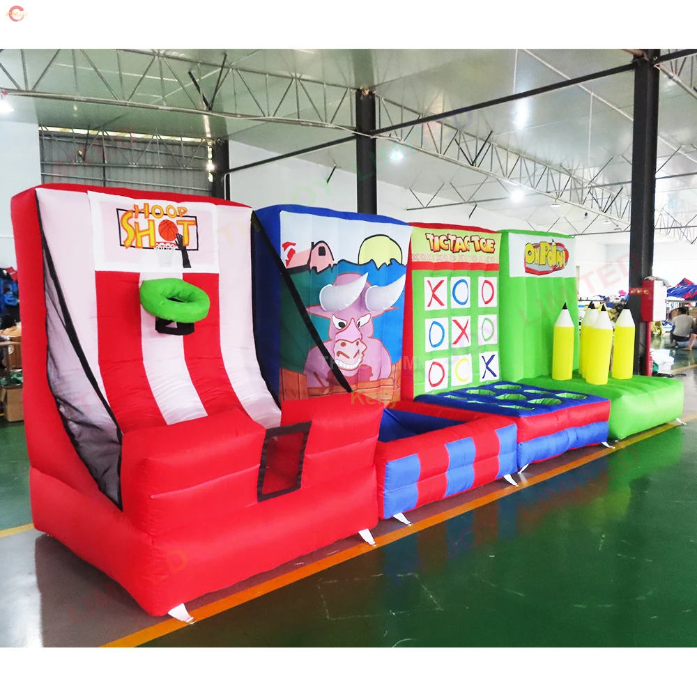 Free Shipping 1.5x1.5x2mH Inflatable Carnival Game 4 in 1 Basketball Baseball Rugby Sports Games
Free Shipping 1.5x1.5x2mH Inflatable Carnival Game 4 in 1 Basketball Baseball Rugby Sports Games