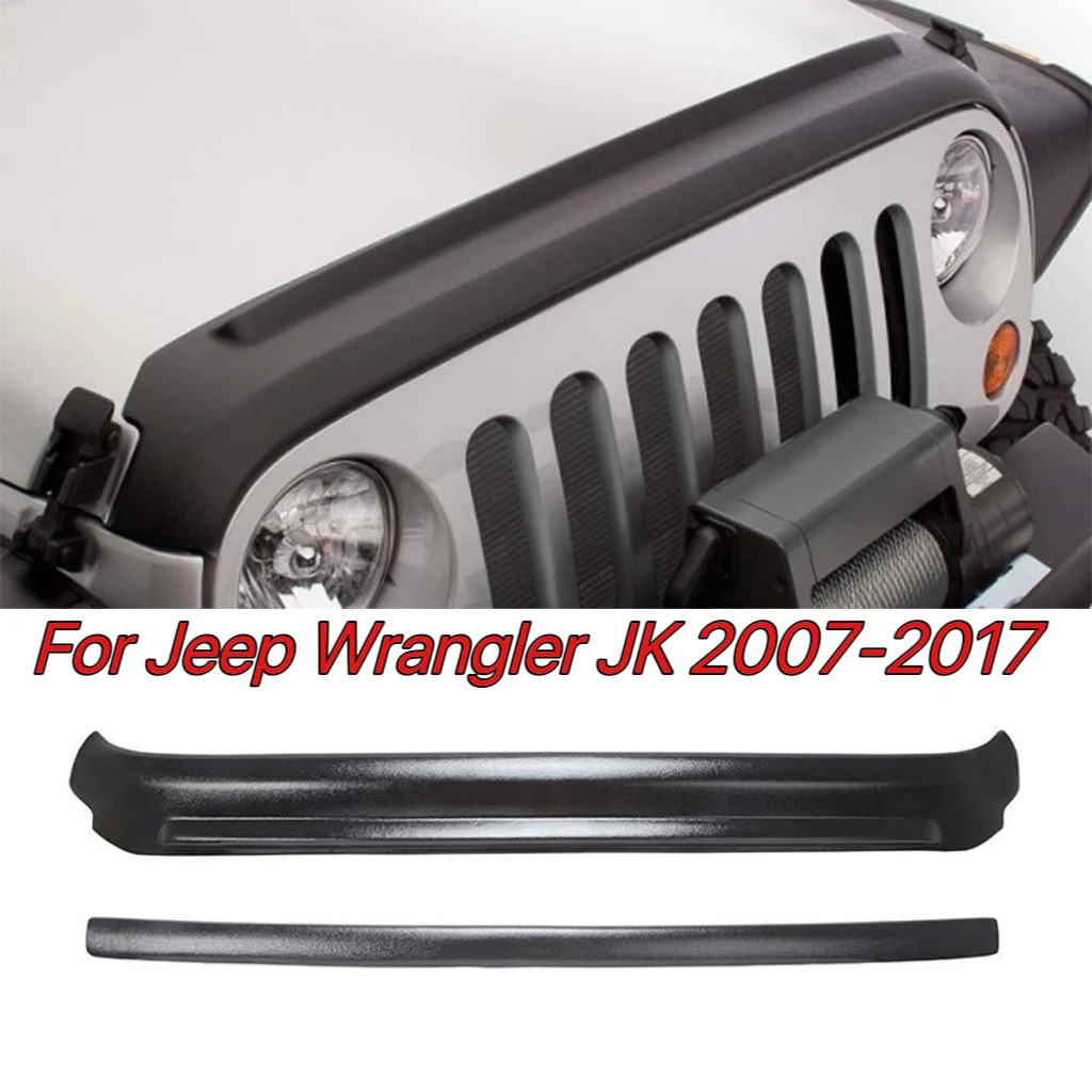 

Car Hood Bug Stone Chip Deflector Guard For Jeep Wrangler JK 2007 2008 2009 2010 2011 2012 2013 2014 2015 2016 2017