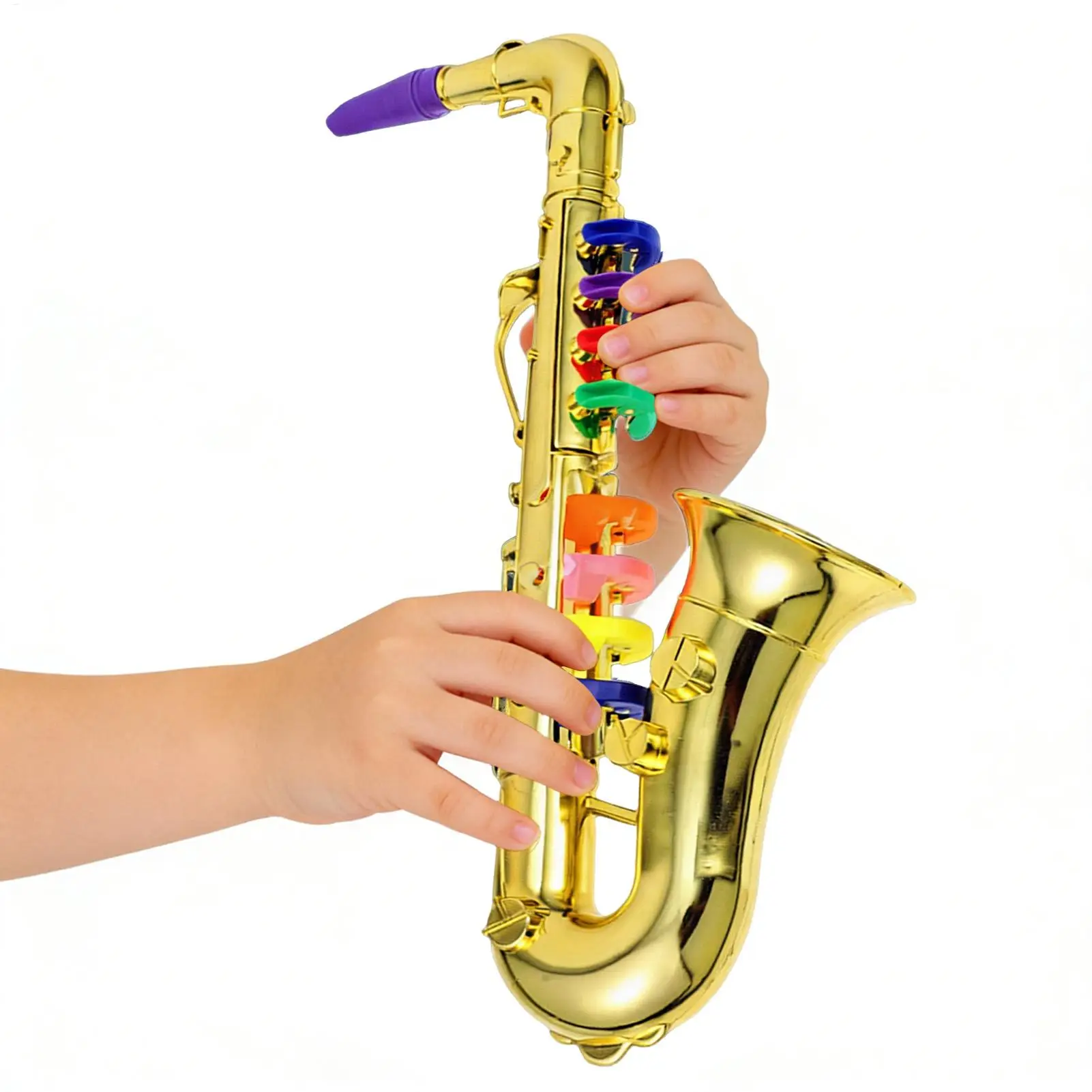 Kids Toy Saxophone Playable Musical Instrument Educational Lightweight Sax For Beginners, Party Birthday School Performance Kids Toy Saxophone Playable Musical Instrument Educational Lightweight Sax For Beginners, Party Birthday School Performance