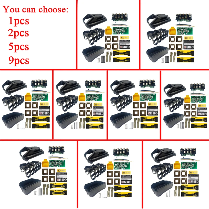 DCB200 10*21700 литий-ионная батарея пластиковая стандартная печатная плата защиты зарядки для Dewalt 18 в 20 в 8 Ач литиевая коробка для инструментов
DCB200 10*21700 литий-ионная батарея пластиковая стандартная печатная плата защиты зарядки для Dewalt 18 в 20 в 8 Ач литиевая коробка для инструментов
