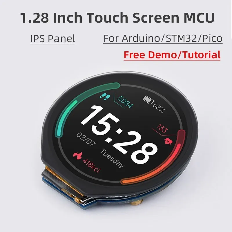 1,28 дюймовый IPS сенсорный экран MCU, совместимый с Arduino STM32 Raspberry Pi Pico 65K, Круглый ЖК-дисплей, интерфейс SPI I2C, Бесплатная демонстрация
1,28 дюймовый IPS сенсорный экран MCU, совместимый с Arduino STM32 Raspberry Pi Pico 65K, Круглый ЖК-дисплей, интерфейс SPI I2C, Бесплатная демонстрация