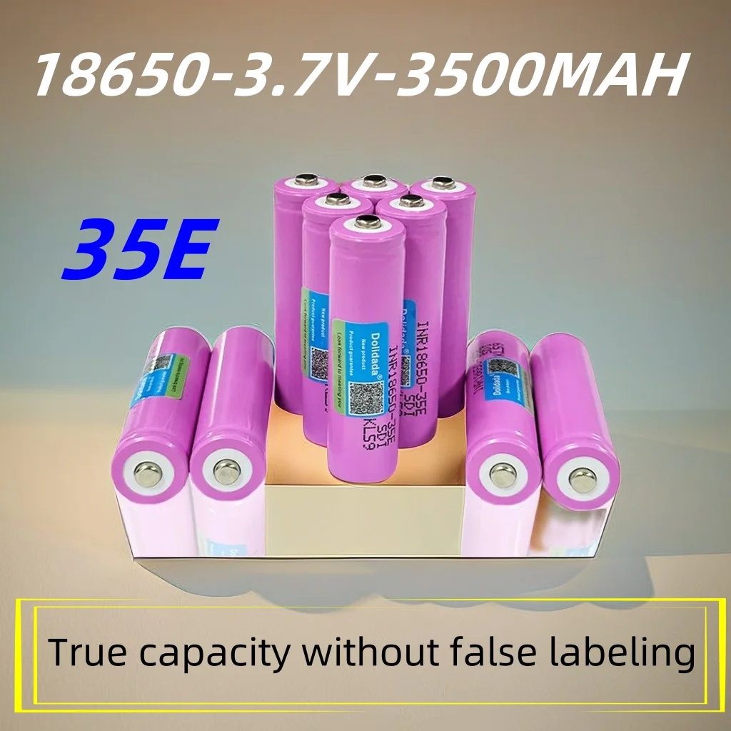 100% original 2024 model, rechargeable battery 18650 3500mAh 25A discharge INR 35E 3.7V, brand new A-grade battery cells.
100% original 2024 model, rechargeable battery 18650 3500mAh 25A discharge INR 35E 3.7V, brand new A-grade battery cells.