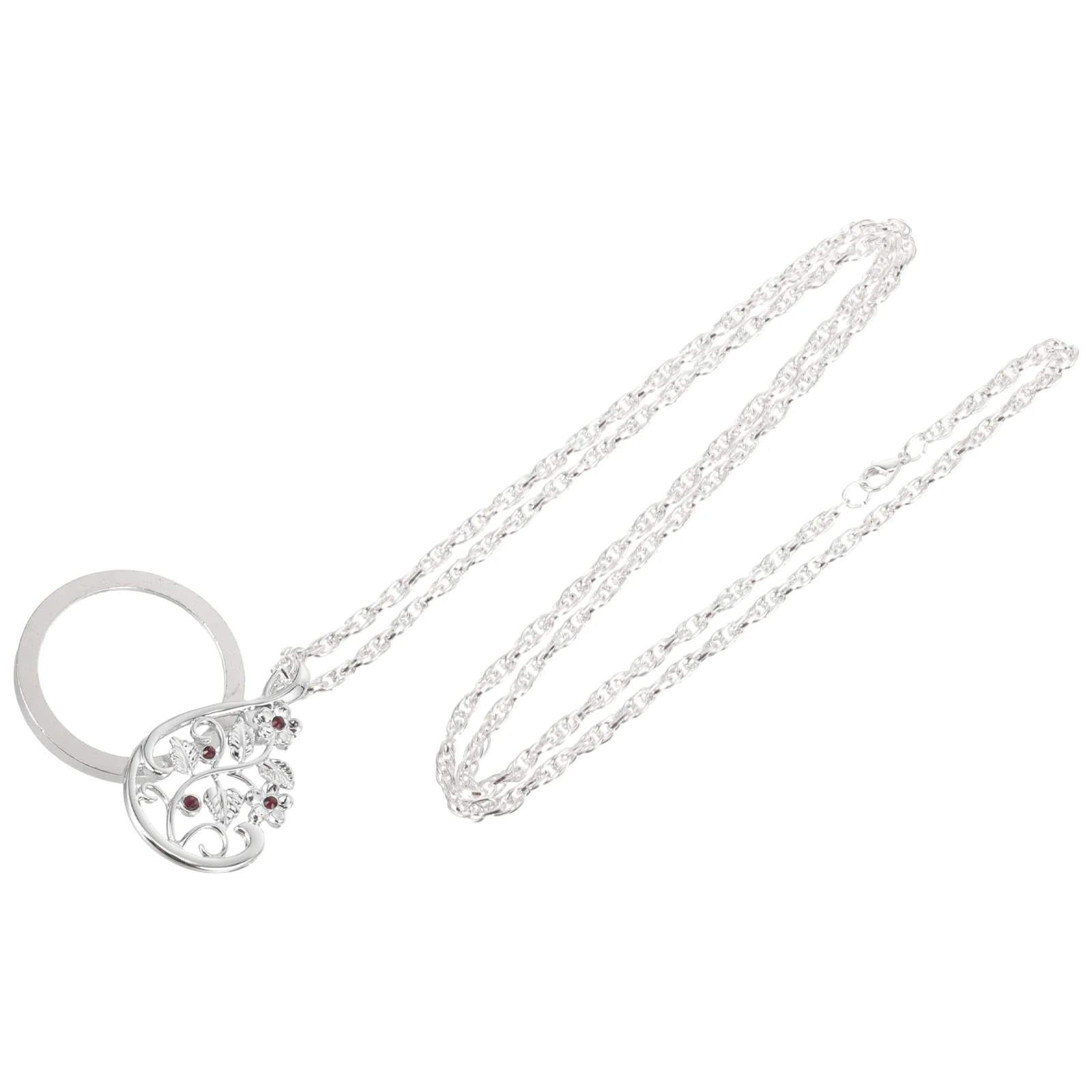 Rhinestones Magnifying Glass Necklace Miss Necklaces Pocket Magnifier Pendant for Reading
Rhinestones Magnifying Glass Necklace Miss Necklaces Pocket Magnifier Pendant for Reading
