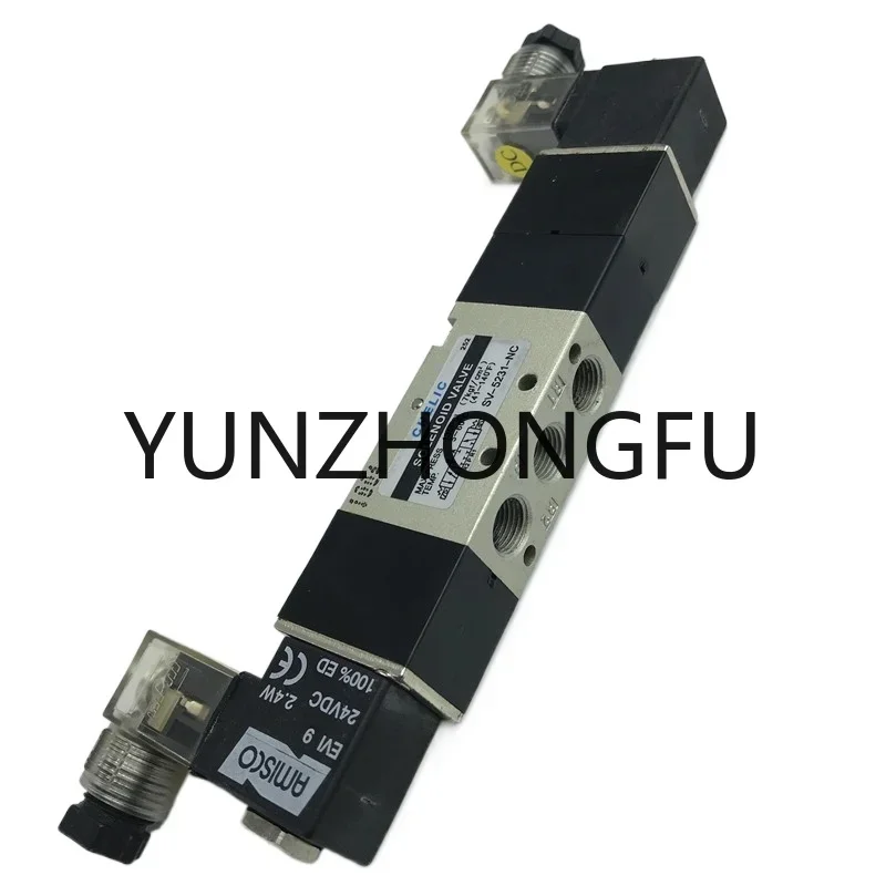 Qi Li can CHELIC double-head mid-sealing solenoid valve SV-5231-NC-KL DC24 AC220V three-position five-way 
Qi Li can CHELIC double-head mid-sealing solenoid valve SV-5231-NC-KL DC24 AC220V three-position five-way