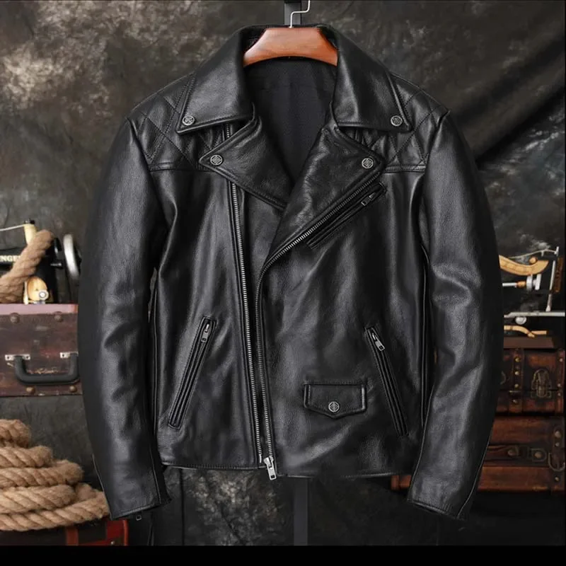 2023 Popular Man Trend Coat Genuine Cowhide Real Leather Jacket Biker Motor Outerwear Windbreaker Male Black XXXXXL 3XL 4XL 5XL
2023 Popular Man Trend Coat Genuine Cowhide Real Leather Jacket Biker Motor Outerwear Windbreaker Male Black XXXXXL 3XL 4XL 5XL