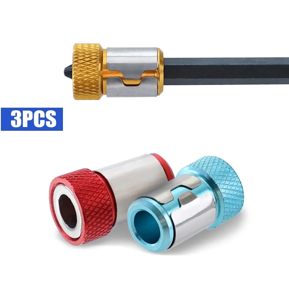 3pcs Drill Head Screwdriver Bits Strong Magnetizer Metal Universal Magnetic Ring Screw Coil Locator For Hex Magnet Driver
3pcs Drill Head Screwdriver Bits Strong Magnetizer Metal Universal Magnetic Ring Screw Coil Locator For Hex Magnet Driver