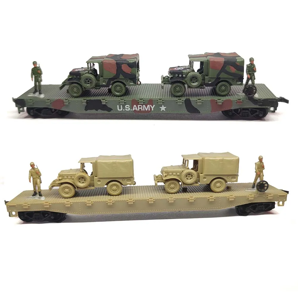 1:87 HO Rail Road Flat Car HO W/Mini-tank US Military A Ction Series Train model Car model
1:87 HO Rail Road Flat Car HO W/Mini-tank US Military A Ction Series Train model Car model