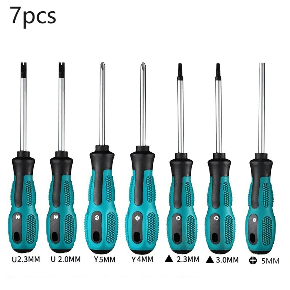 7Pcs Screwdriver Set Alloy 160mm-180mm Triangle Screwdriver Set U Y Shape Inner Cross Socket Driver Screw Hand Tool Accessories
7Pcs Screwdriver Set Alloy 160mm-180mm Triangle Screwdriver Set U Y Shape Inner Cross Socket Driver Screw Hand Tool Accessories