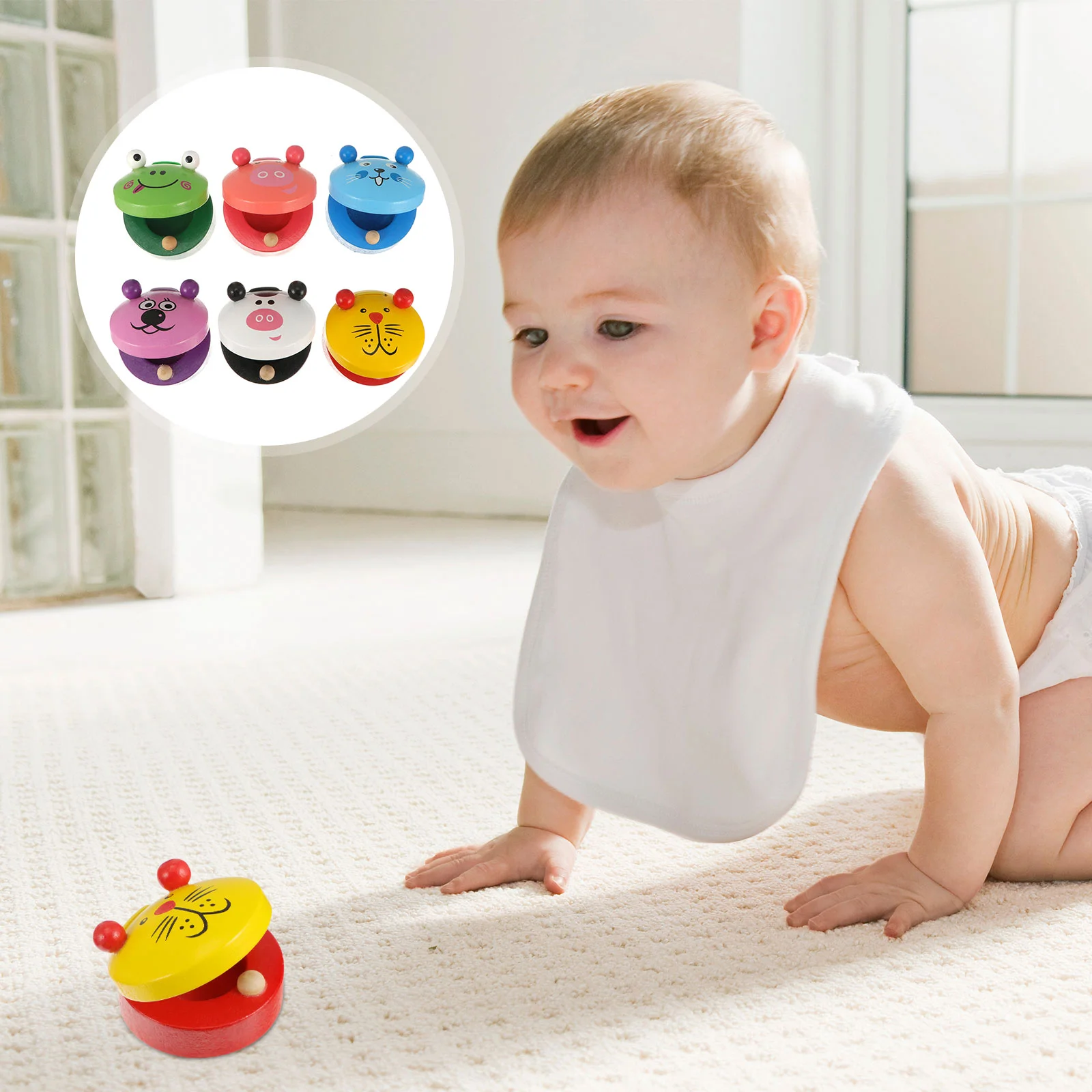 6 шт. деревянные игрушки музыкальный инструмент 
6 шт. деревянные игрушки музыкальный инструмент