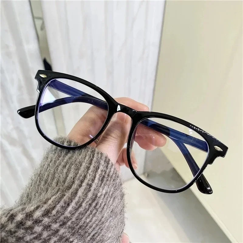 Lunettes de myopie à monture narvintage pour hommes et femmes, lunettes bloquant la lumière bleue, lunettes myopes finies, moins 0 à-2023, 6.0 4
