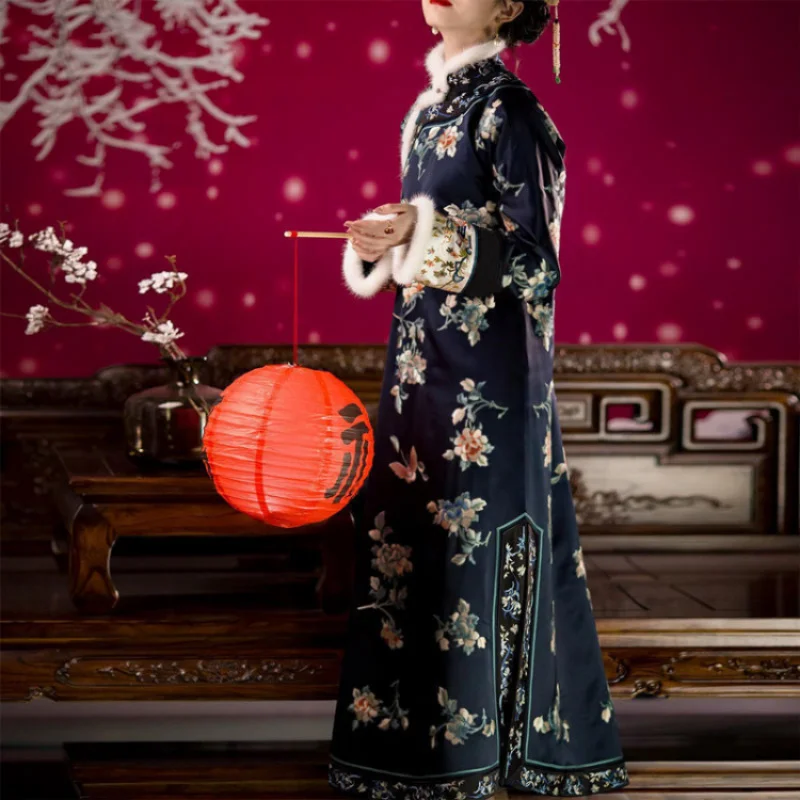 2022 Winter Late Qing Dynasty Antique Dress Ruyijin Warm Jacket Cheongsam Dress
2022 Winter Late Qing Dynasty Antique Dress Ruyijin Warm Jacket Cheongsam Dress