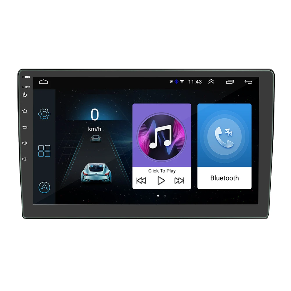 

10.1 Inch Android Car Stereo Double Din in Dash GPS Navigation Car Radio with Bluetooth Touchscreen WiFi FM Mirror Link