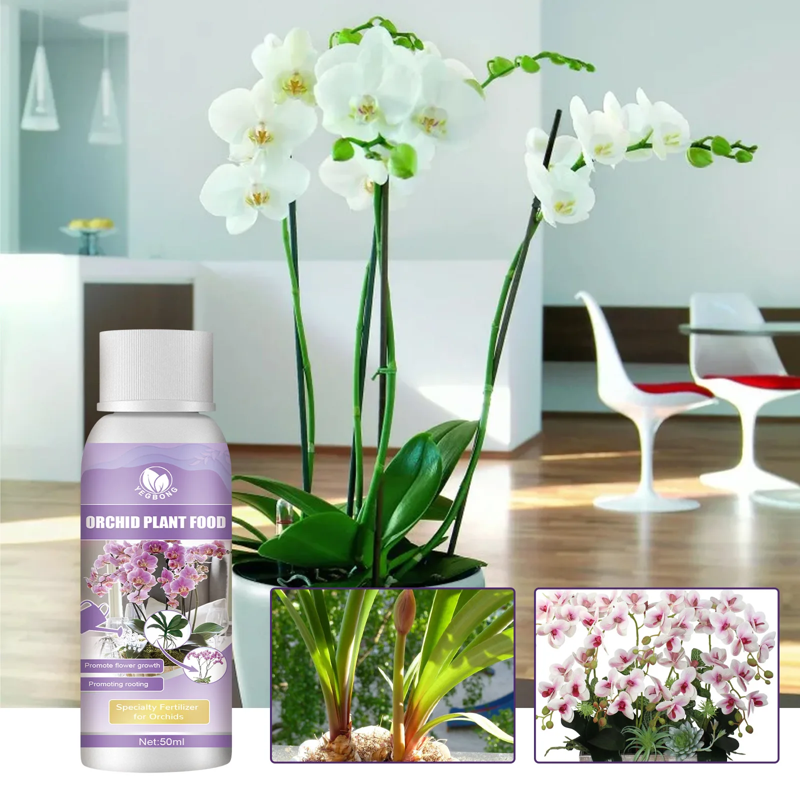 

50ml Orchid Special Fertilizer Rooting Liquid Plant Rapid Rooting Agent Flowering Organic Fertilizer For Acid Loving Houseplants