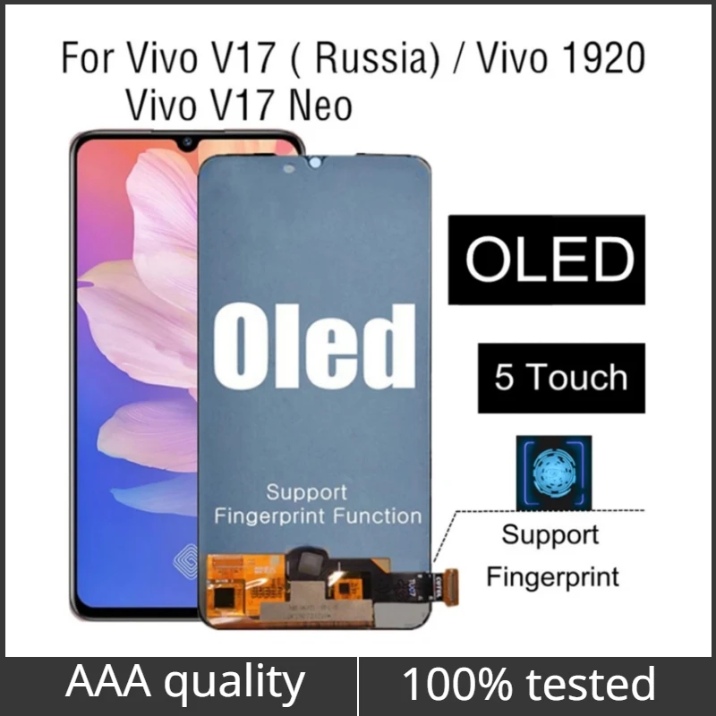 6.38" OLED For VIVO V17 1920 LCD Display Touch Screen Assembly Replacement For VIVO V17 Russia Version LCD Display
6.38" OLED For VIVO V17 1920 LCD Display Touch Screen Assembly Replacement For VIVO V17 Russia Version LCD Display