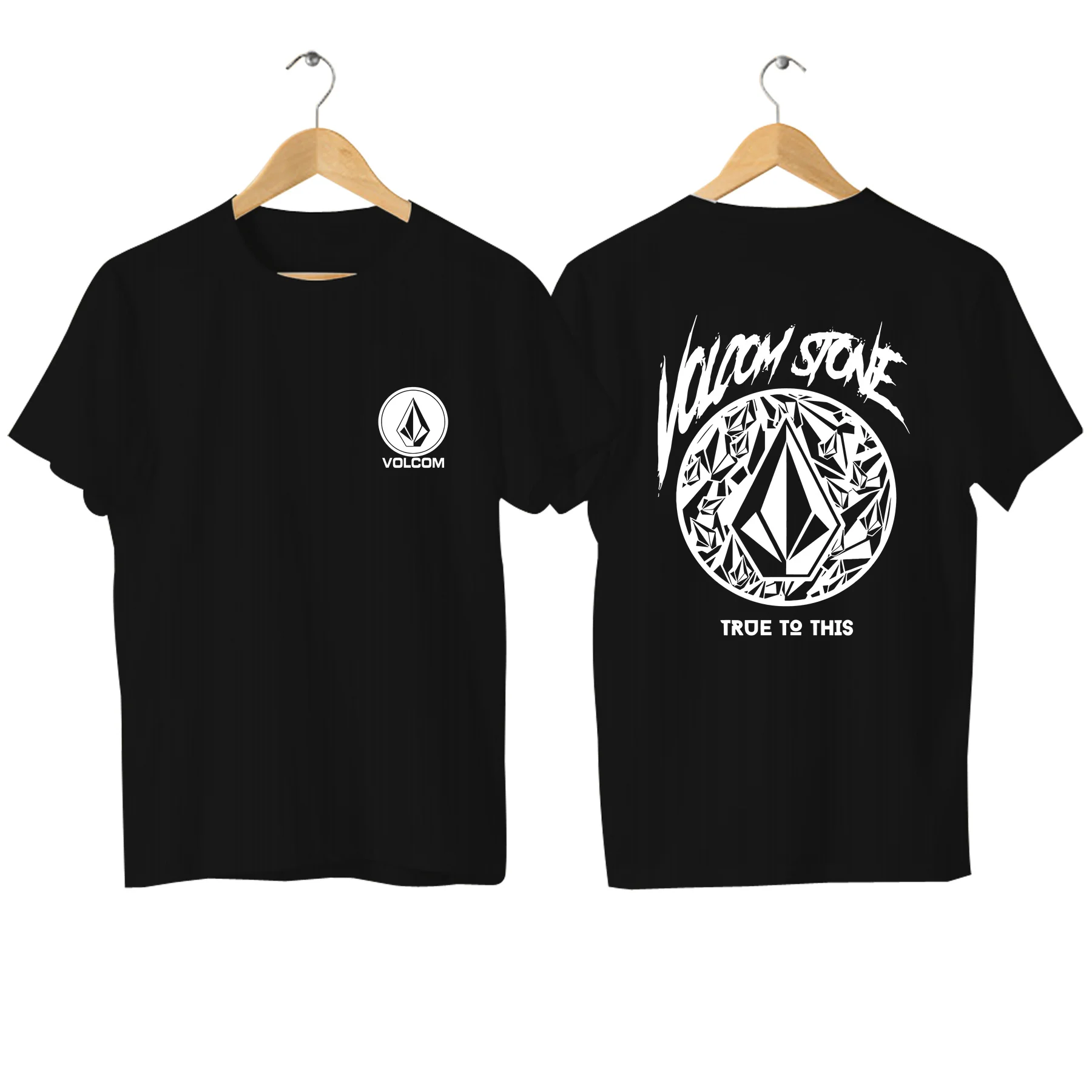 

2023 Fashion Tees Men T Shirt Casual Double-sided Oversized Volcom Stone T-shirt Graphic Sports Tops Breathable Streetwear S-3XL