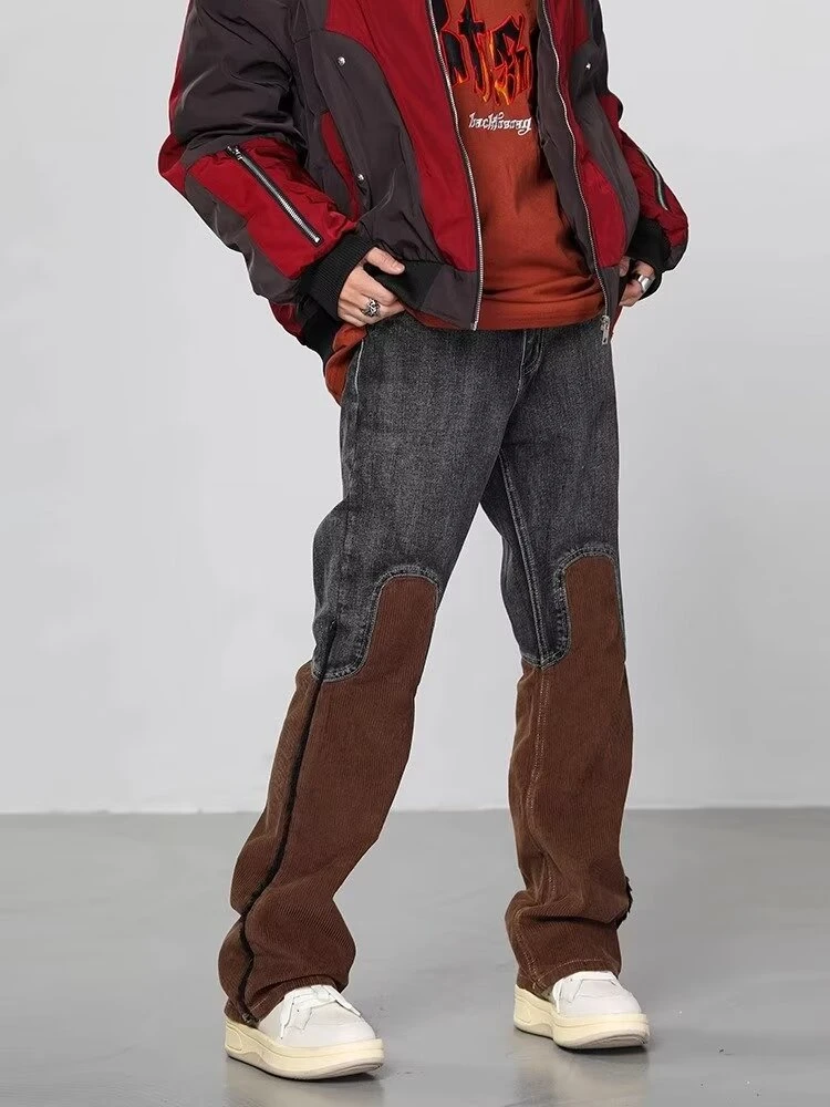 High Street Patchwork jeans Y2K Streetwear Men Clothing American Retro HIP HOP Baggy jeans Full Length Trousers Men's Pants
High Street Patchwork jeans Y2K Streetwear Men Clothing American Retro HIP HOP Baggy jeans Full Length Trousers Men's Pants