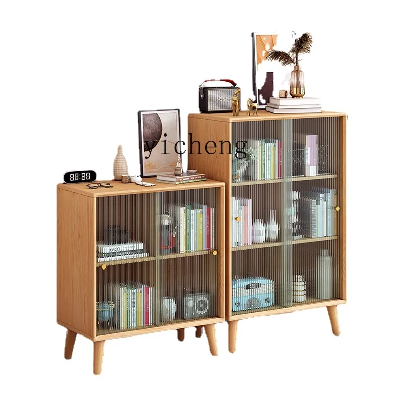 ZC Solid Wood Bookcase with Glass Door Floor Storage Cabinet Nordic Storage Locker
ZC Solid Wood Bookcase with Glass Door Floor Storage Cabinet Nordic Storage Locker