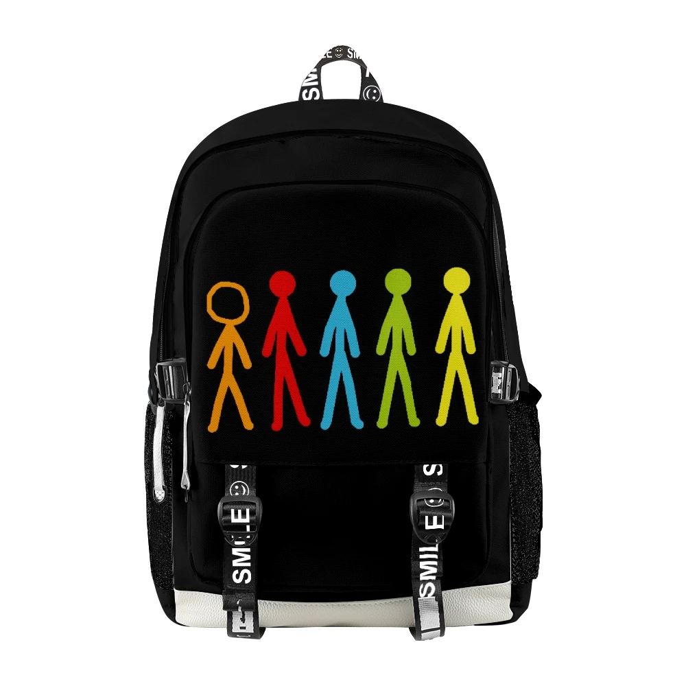 

Alan Becker Merch New Zipper Backpack Children Kids School Bag Unique Daypack 2023 Unisex Traval Bag Oxford Cloth Funny Bags