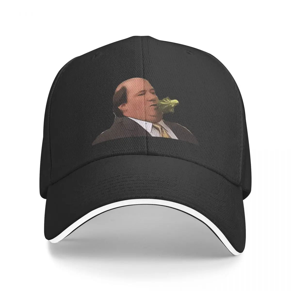 

Kevin and broccoli, The Office, Funny Kevin Malone Scene, Digital artwork, pop art, digital drawing, cartoon art, f Baseball Cap