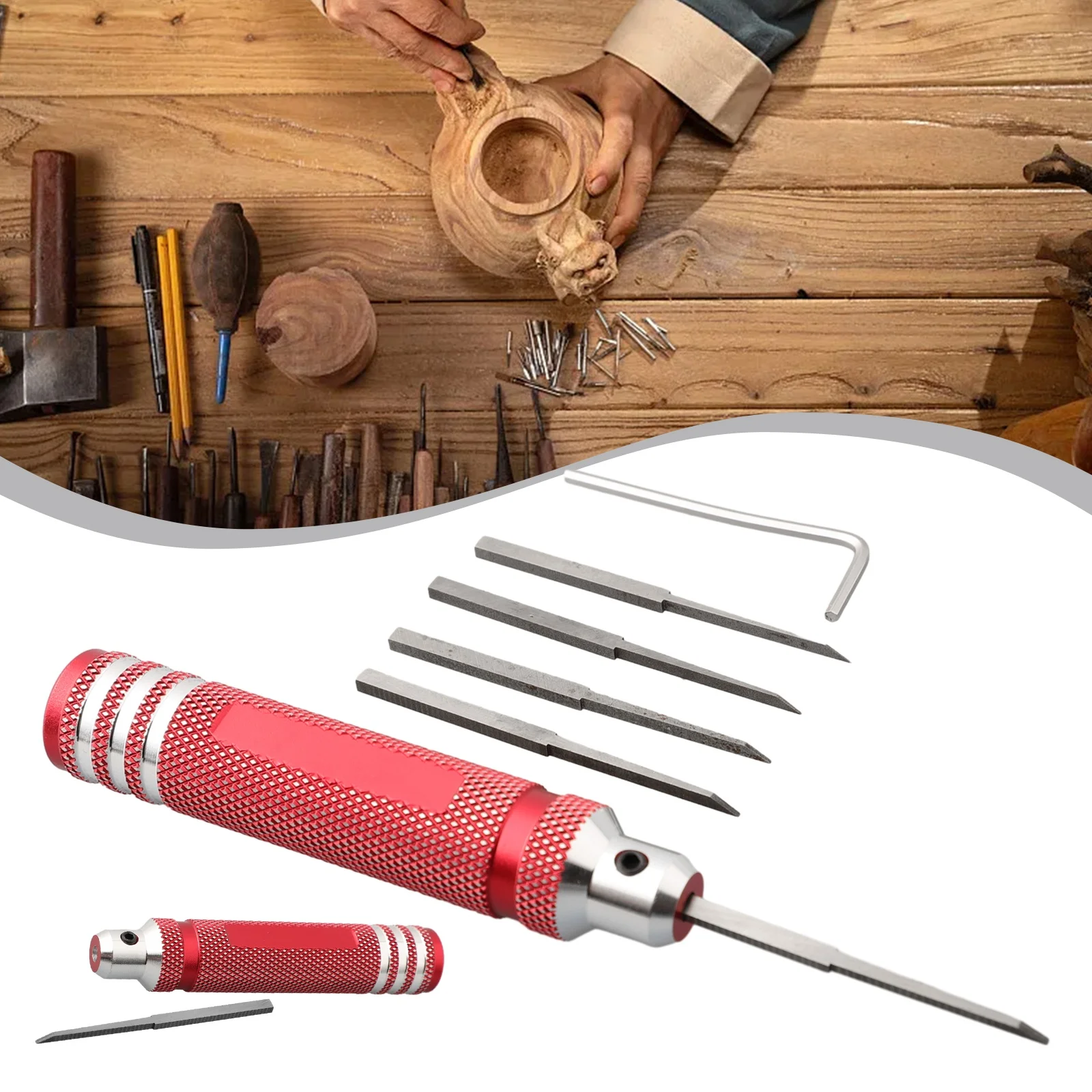 Cutting Tool Model Scriber Prime Resin Carved Scribe Line Tungsten Steel Chisel Hex Key Wrench 6pcs/set Brandneu
Cutting Tool Model Scriber Prime Resin Carved Scribe Line Tungsten Steel Chisel Hex Key Wrench 6pcs/set Brandneu