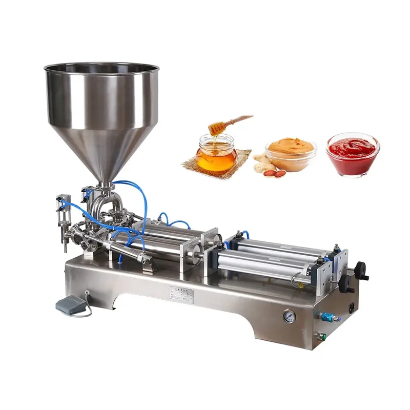 

Commercial Paste Filling Machine For Chili Sauce Tomato Butter Olive Oil Paste Liquid Dual Use Filling Machine Food Filler