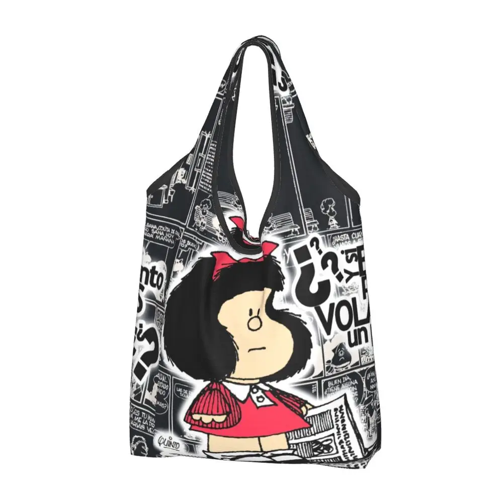 Custom Vintage Mafalda Manga Grocery Shopping Bag 9 S3469bcf737024910b4eceb9e67c895d62