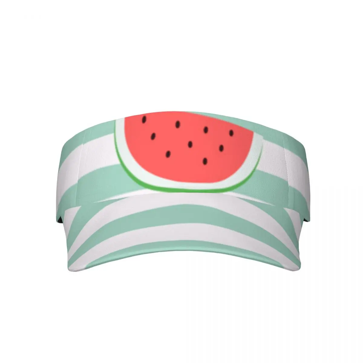 

Watermelon Sports Sun Visor Hats Touch Fasteners Outdoor Sports Adjustable Sun Caps for Men Women