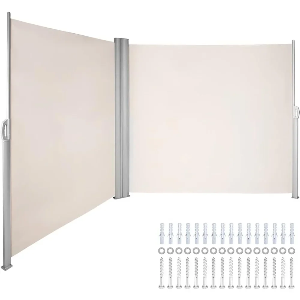 

Retractable Side Awning, 50 71''x236'' Rugged Full Aluminum Rust-Proof Side Awning Sunshine Privacy Divider