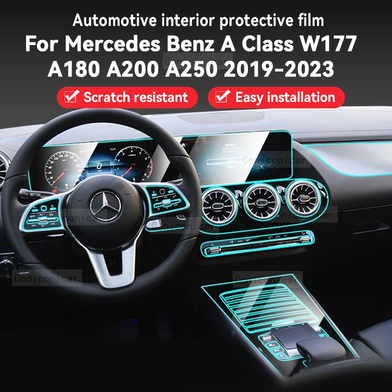 For Merceds Benz A CLASS W177 2019-2023 Gearbox Panel Dashboard Navigation Automotive Interior Protective Film Anti-Scratch
For Merceds Benz A CLASS W177 2019-2023 Gearbox Panel Dashboard Navigation Automotive Interior Protective Film Anti-Scratch