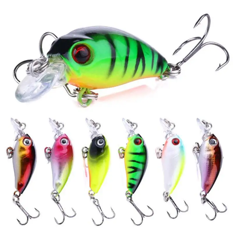 

Crank Bait Fishing Lure 4.5cm 4g Hard Wobbler Fat Crank Lure Tackle Artificial Bait 3D Eyes Luya Painting Hard Bait New