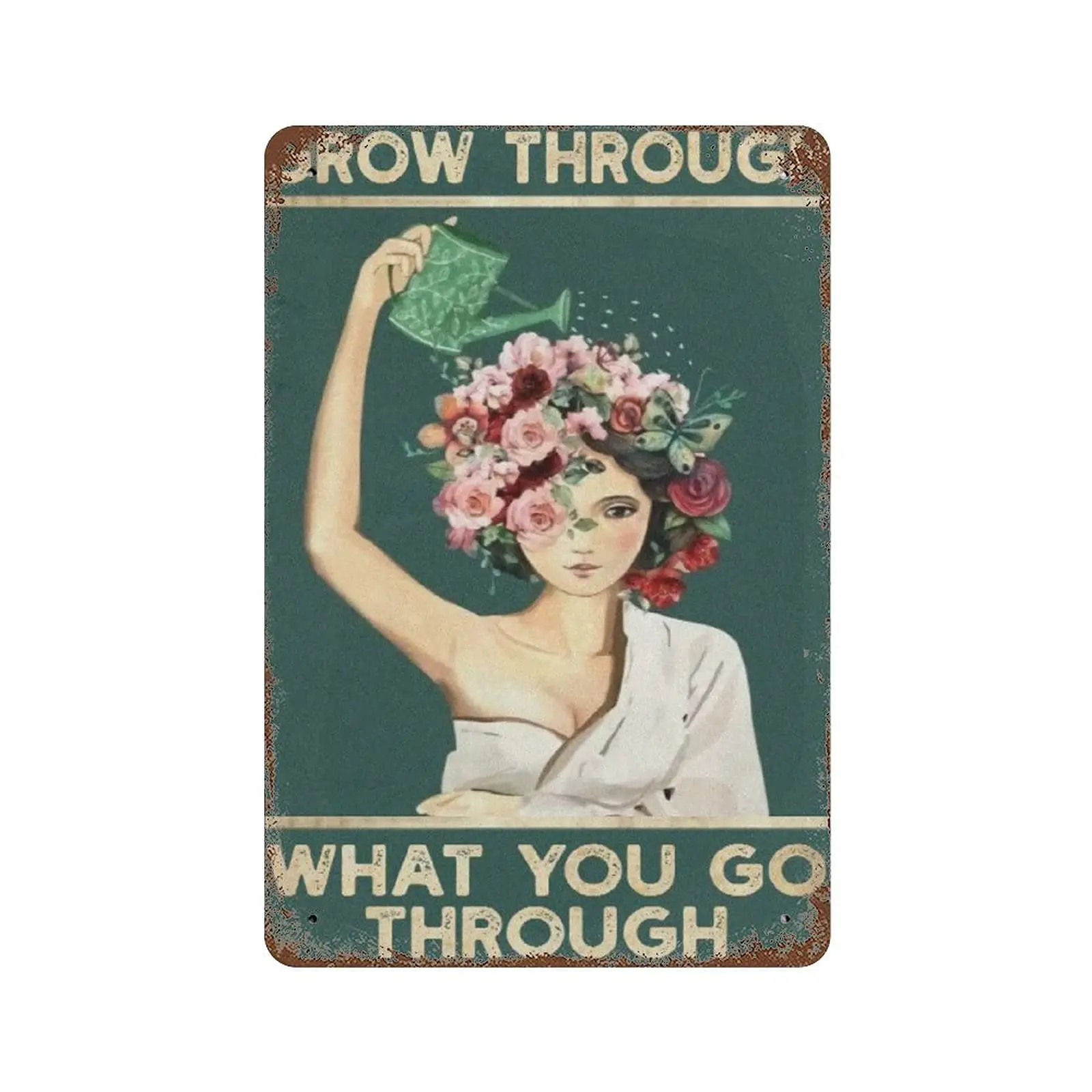 Dreacoss Metal tin Sign,Retro Style, Novelty Poster,Iron Painting,Go Through What You Go Through Tin Sign,Mental Health Awarenes
Dreacoss Metal tin Sign,Retro Style, Novelty Poster,Iron Painting,Go Through What You Go Through Tin Sign,Mental Health Awarenes