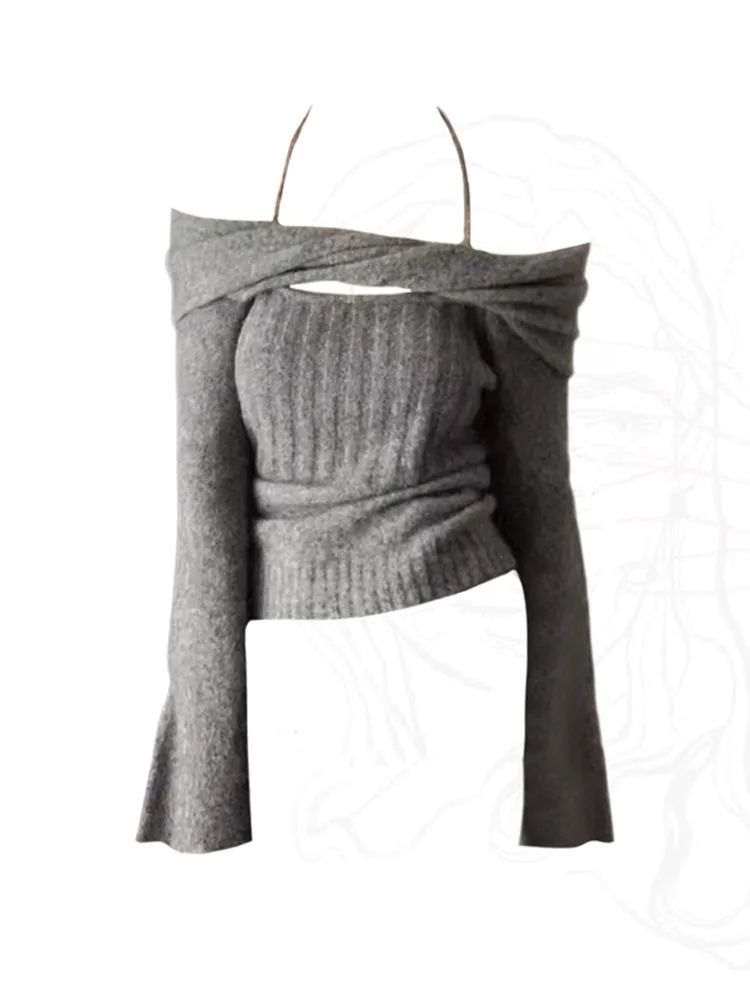 Sexy Slash Neck Cashmere Top Flare Sleeve 2023 Autumn Winter Korean Fashion Casual Knitted Pullovers Gyaru Sweater 90s Clubwear
Sexy Slash Neck Cashmere Top Flare Sleeve 2023 Autumn Winter Korean Fashion Casual Knitted Pullovers Gyaru Sweater 90s Clubwear