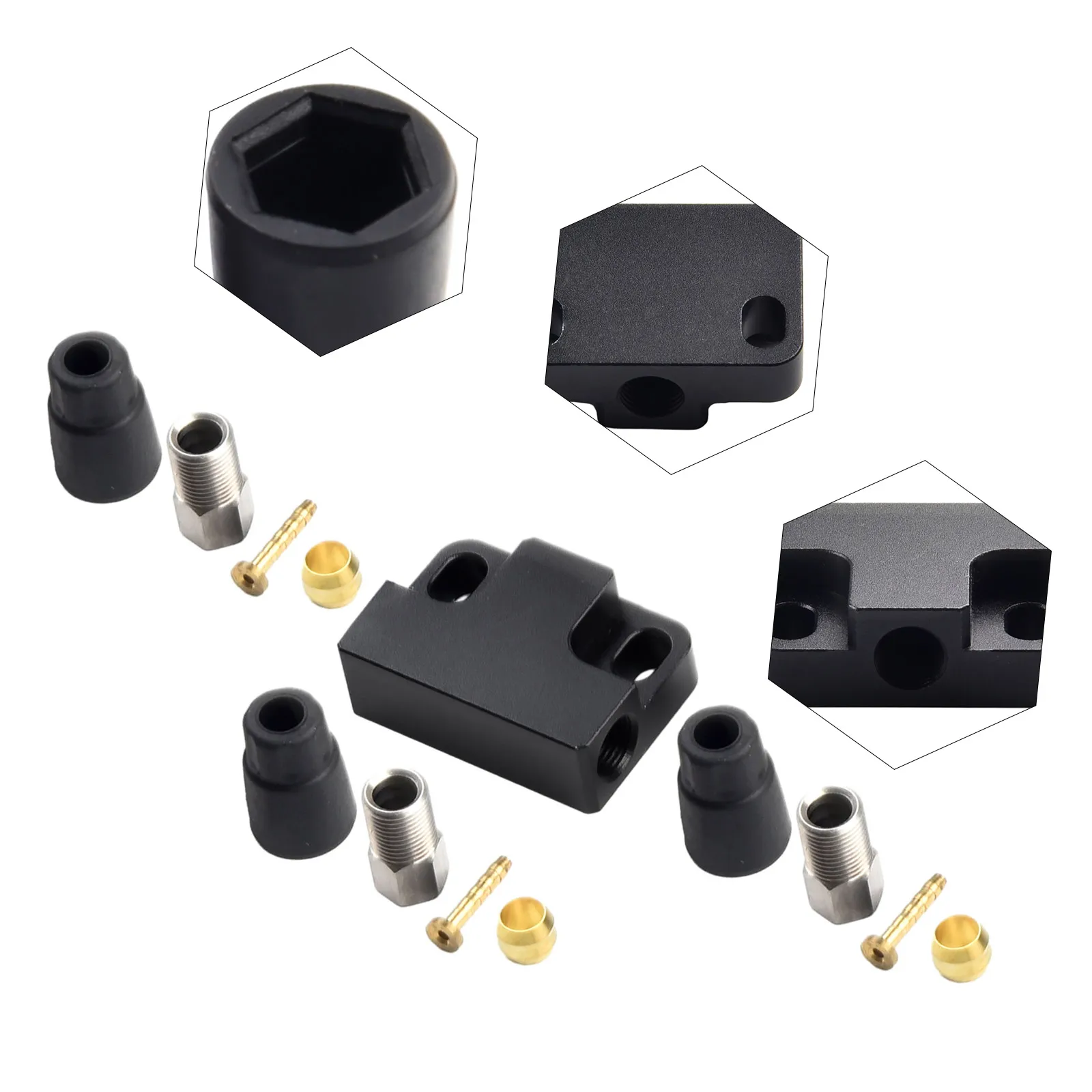 Electric Vehicle Brake Cable Adapter Bicycle Components Black Bolt Olives Rubber Sleeve About 35x25mm Brand New
Electric Vehicle Brake Cable Adapter Bicycle Components Black Bolt Olives Rubber Sleeve About 35x25mm Brand New