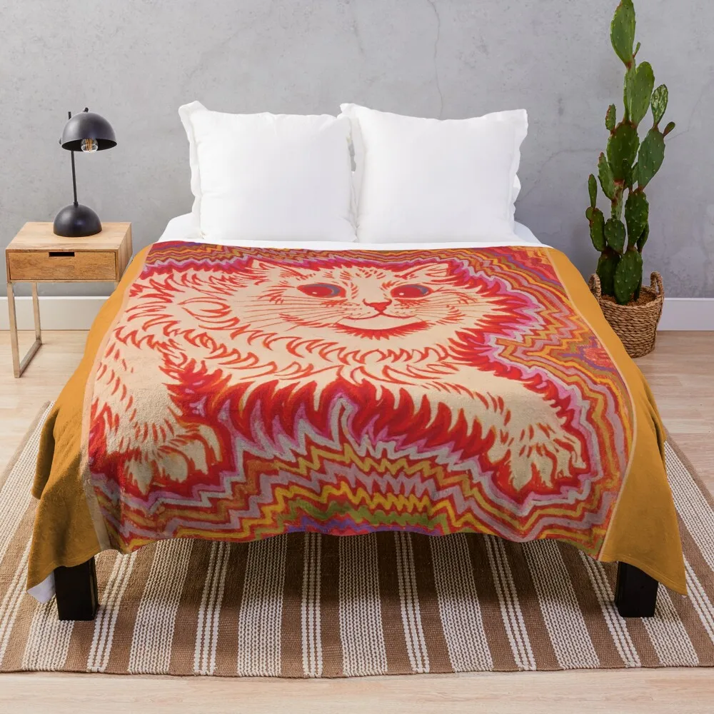 Louis Wain Orange Psychadelic Cat Throw Blanket blanket for decorative sofa oversized throw blanket
Louis Wain Orange Psychadelic Cat Throw Blanket blanket for decorative sofa oversized throw blanket
