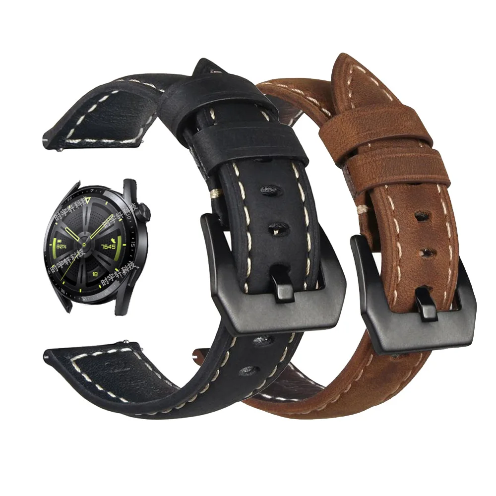 22mm Leather Watchband For Huawei GT2 GT 3 46mm Watch Replacement Bracelet Band For Huawei Watch 3/GT 2 Pro/Honor GS Pro Strap
22mm Leather Watchband For Huawei GT2 GT 3 46mm Watch Replacement Bracelet Band For Huawei Watch 3/GT 2 Pro/Honor GS Pro Strap