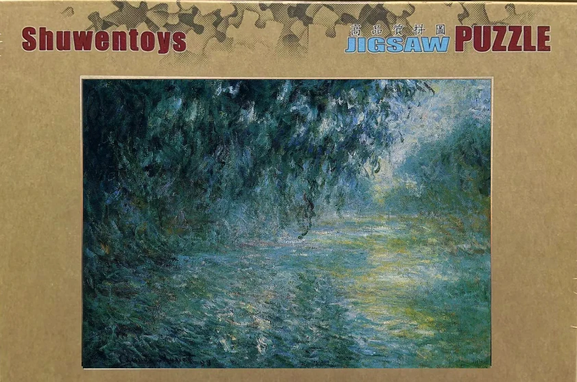 

Shuwentoys 1000PCS Claude Monet Morning On The Seine In The Rain Jigsaw Puzzles NEW IN BOX