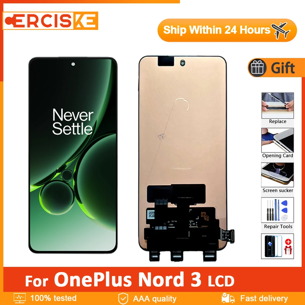 Original AMOLED 6.74'' For OnePlus Nord 3 LCD Display CPH2491 Screen Touch Panel Digitizer Replacement For OnePlus Nord3 Display
Original AMOLED 6.74'' For OnePlus Nord 3 LCD Display CPH2491 Screen Touch Panel Digitizer Replacement For OnePlus Nord3 Display