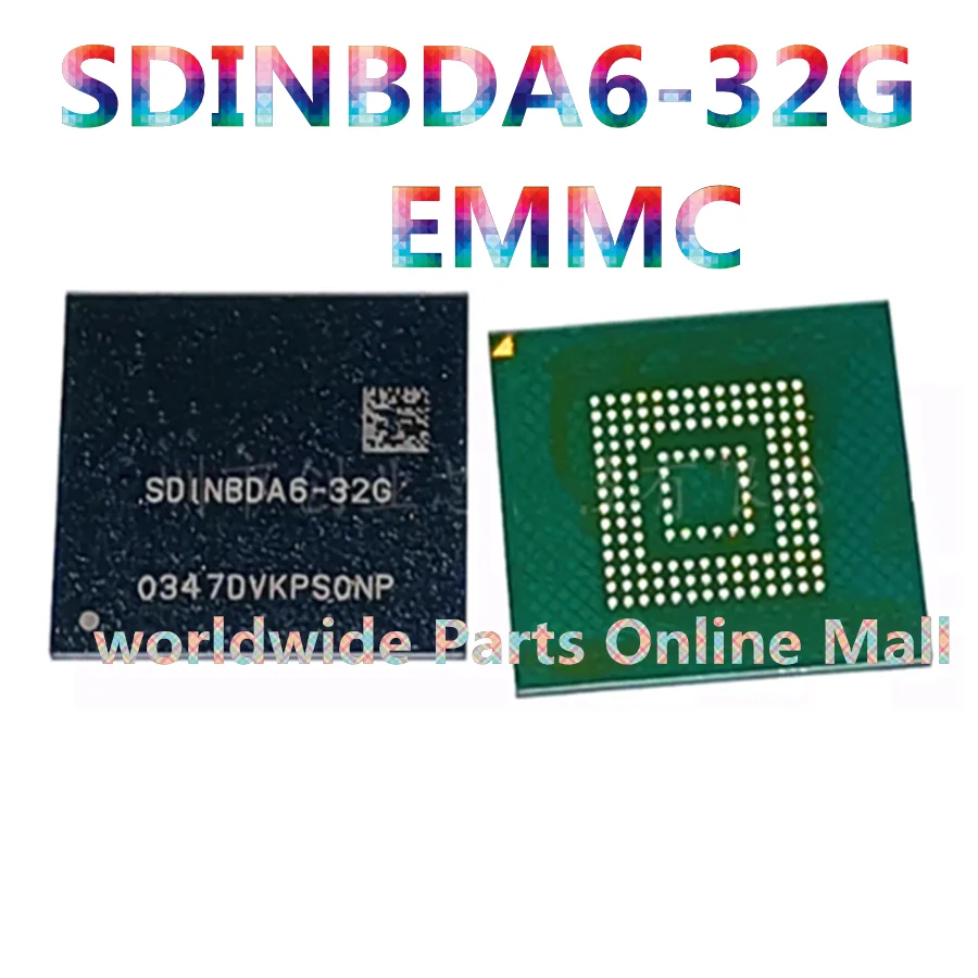 

1pcs-5pcs SDINBDA6-32G BGA153 ball EMMC 5.1 32GB memory font plant good ball ic