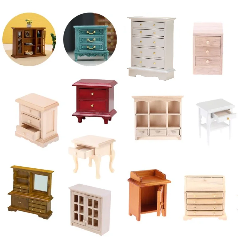 Multi Style Miniature Closet Book Clothes Bedside Table Cabinet Shelf Legs Cupboard Model Dollhouse Furniture Decor DIY Toys
Multi Style Miniature Closet Book Clothes Bedside Table Cabinet Shelf Legs Cupboard Model Dollhouse Furniture Decor DIY Toys