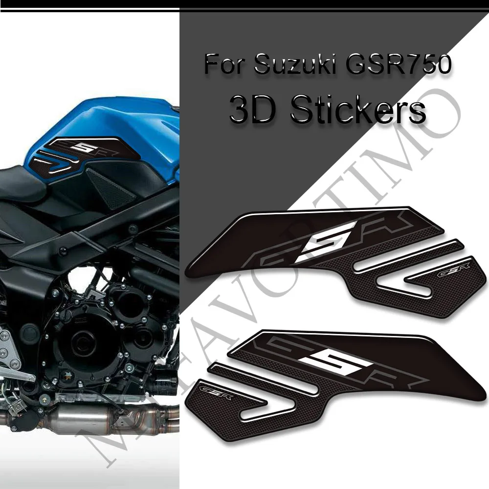 

For Suzuki GSR 600 750 GSR600 GSR750 Motorcycle Stickers Decals Fuel Oil Tank Pad Side Grips Protection