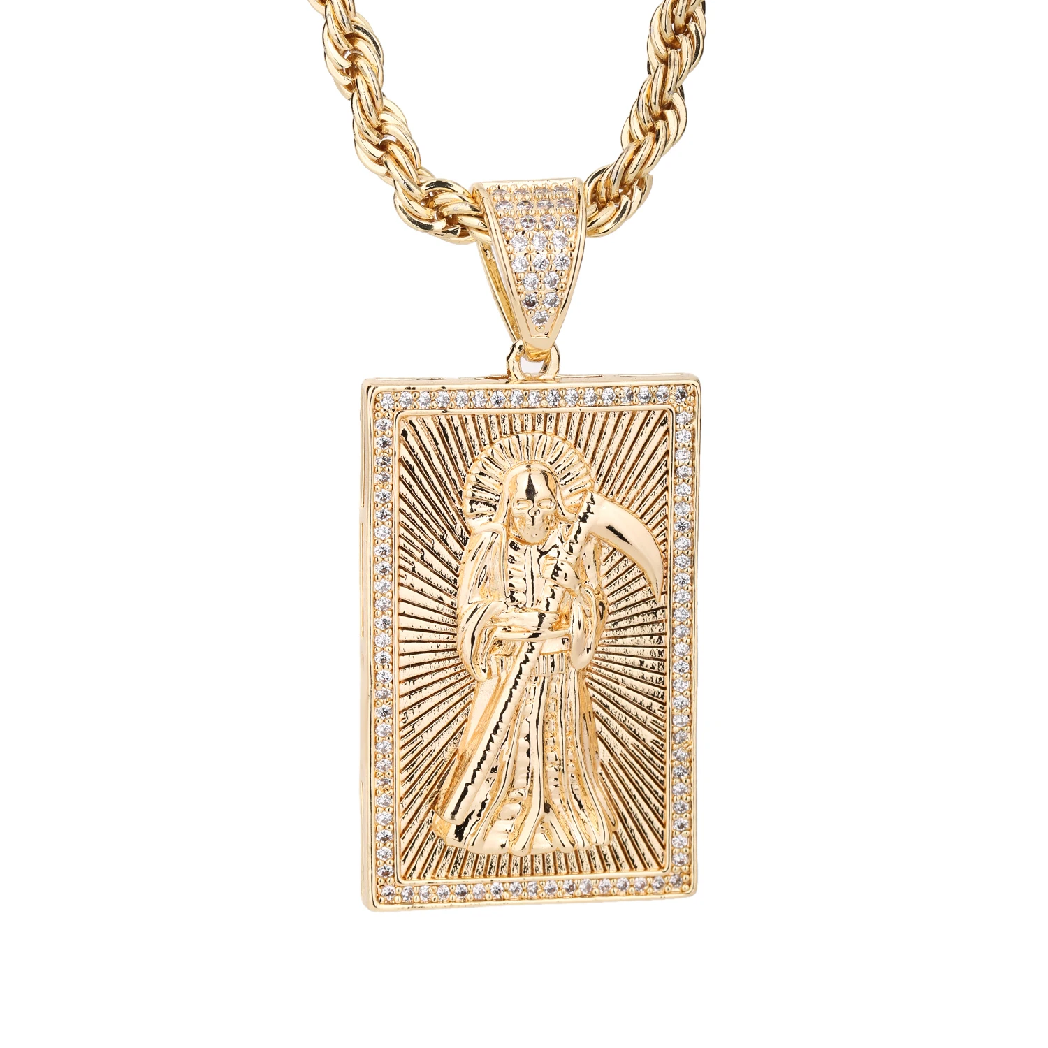 Fashionable and Charming European and American Catholic Virgin Necklace, Religious Belief, God Hip Hop Pendant, Exquisite Party
Fashionable and Charming European and American Catholic Virgin Necklace, Religious Belief, God Hip Hop Pendant, Exquisite Party