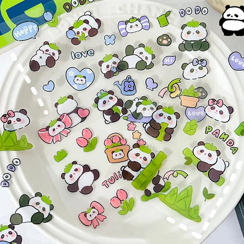 10 Sheets/set kawaii Panda Sticker Cartoon PET Waterproof DIY Phone Cases Decor Diary Planner Stickers for Children Kids Gifts 
10 Sheets/set kawaii Panda Sticker Cartoon PET Waterproof DIY Phone Cases Decor Diary Planner Stickers for Children Kids Gifts