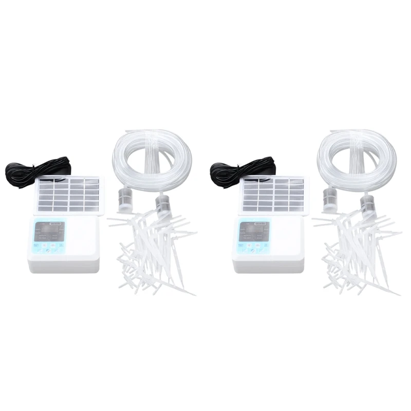 2X Pump Intelligent Garden Watering Device Solar Energy Charging Potted Plant Drip Irrigation Water Pump Timer System 
2X Pump Intelligent Garden Watering Device Solar Energy Charging Potted Plant Drip Irrigation Water Pump Timer System