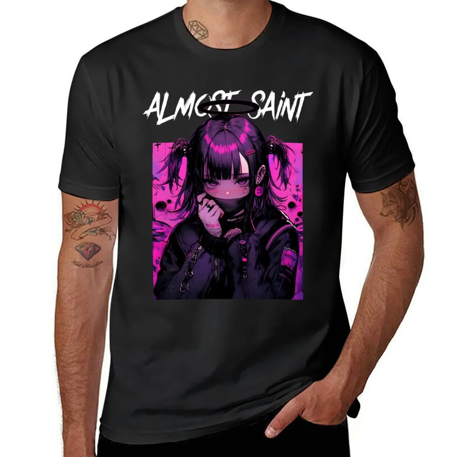Almost Saint Anime T-shirt Blouse Short sleeve tee anime clothes funnys men t shirt 
Almost Saint Anime T-shirt Blouse Short sleeve tee anime clothes funnys men t shirt