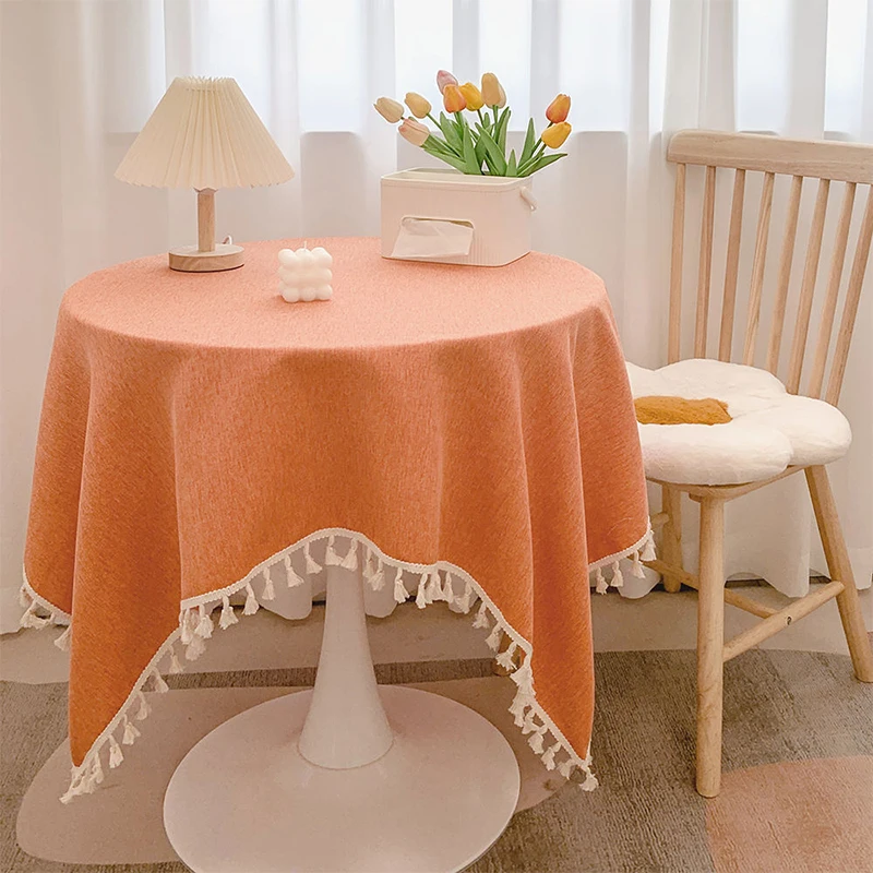Tassel Tablecloth Round Kitchen Table Runner Camping Mat Tea Table Cover Cotton Linen Wedding Dining Room Decoration 9 Colors
Tassel Tablecloth Round Kitchen Table Runner Camping Mat Tea Table Cover Cotton Linen Wedding Dining Room Decoration 9 Colors